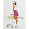 image:imagebaleaf Womens 18 Tennis Skorts Skirts Knee Length with Liner Shorts High Waisted Golf Pickleball Athletic with PocketsRose Red