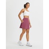 image:imagebaleaf Womens 18 Tennis Skorts Skirts Knee Length with Liner Shorts High Waisted Golf Pickleball Athletic with PocketsRose Red