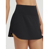 image:imagebaleaf Womens Tennis Athletic Skirt Golf Skorts for Women High Waisted with Shorts Pockets RunningBlack