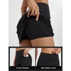 image:imagebaleaf Womens Tennis Athletic Skirt Golf Skorts for Women High Waisted with Shorts Pockets RunningBlack