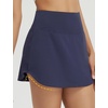 image:imagebaleaf Womens Tennis Athletic Skirt Golf Skorts for Women High Waisted with Shorts Pockets RunningNavy Blue