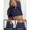 image:imagebaleaf Womens Tennis Athletic Skirt Golf Skorts for Women High Waisted with Shorts Pockets RunningNavy Blue