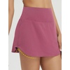 image:imagebaleaf Womens Tennis Athletic Skirt Golf Skorts for Women High Waisted with Shorts Pockets RunningRose Red