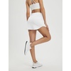 image:imagebaleaf Womens Tennis Athletic Skirt Golf Skorts for Women High Waisted with Shorts Pockets RunningWhite