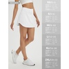 image:imagebaleaf Womens Tennis Athletic Skirt Golf Skorts for Women High Waisted with Shorts Pockets RunningWhite