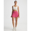 image:imagebaleaf Womens Tennis Skirts Double Ruffle Athletic Pickleball Mini Skirt with Pockets High Waisted Tummy Control UPF50Pink