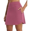 image:imagebaleaf Womens 18 Tennis Skorts Skirts Knee Length with Liner Shorts High Waisted Golf Pickleball Athletic with PocketsRose Red