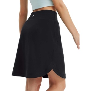 image:imagebaleaf Skorts for Women 20 Golf Athletic Tennis Skirts Knee Length Pickleball Hiking Casual Skort Zipper Pockets UPF50Black