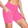 image:imagebaleaf 4D Padded Bike Shorts Women Cycling Underwear Gel Padding PocketsHot Pink