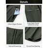 image:imagebaleaf Womens 17 Capri Pants Lighweight Cargo Capris Quick Dry Zipper Pockets Hiking Biking Casual Outdoor17inarmy Green