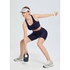 image:imagebaleaf Womens UPF 50 Swim Bra Modest Bikini Top Quick Dry Workout Sport Bra Under Rash GuardNavy