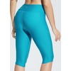 image:imagebaleaf Womens 14 High Waisted Swim Capris Long Swim Shorts Knee Length UPF50 Swimsuit with Liner and PocketsAqua Blue