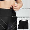 image:imagebaleaf Womens 14 High Waisted Swim Capris Long Swim Shorts Knee Length UPF50 Swimsuit with Liner and PocketsBlack