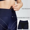 image:imagebaleaf Womens 14 High Waisted Swim Capris Long Swim Shorts Knee Length UPF50 Swimsuit with Liner and PocketsNavy
