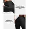 image:imagebaleaf Womens 18 High Waisted Swim Pants Long Swim Capris UPF50 Swimsuit with Liner and PocketsBlack