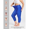 image:imagebaleaf Womens 20 High Waisted Swim Pants 2025 Long Swim Capris UPF50 Swimsuit with Liner and PocketsRoyal Blue