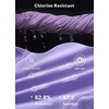 image:imagebaleaf Womens 28 High Waisted Swim Pants Swimming Leggings Sun Protection Modest Swimsuits UPF50 with PocketsPurple