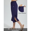 image:imagebaleaf Womens Capri Beach Pants Wide Leg Quick Dry Lightweight Capris UPF50 Casual Sweatpants Swim Pants