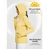 image:imagebaleaf Womens Sun Protection Jacket Hoodie Clothing Lightweight Long Sleeve Sun Cover Up ShirtYellow