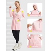 image:imagebaleaf Womens Sun Protection Long Jacket UPF 50 Hoodie Lightweight UV Rash Guard Cooling Cover Up SPF Swim Beach AthleticLight Pink