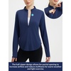image:imagebaleaf Womens Sun Shirts Hiking Shirt Lightweight Long Sleeves UPF50 Half Zip SPF Rash Guard UV Protection ClothingClassic Navy