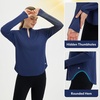 image:imagebaleaf Womens Sun Shirts Hiking Shirt Lightweight Long Sleeves UPF50 Half Zip SPF Rash Guard UV Protection ClothingClassic Navy
