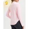 image:imagebaleaf Womens Sun Shirts Hiking Shirt Lightweight Long Sleeves UPF50 Half Zip SPF Rash Guard UV Protection ClothingLight Pink
