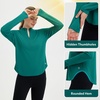 image:imagebaleaf Womens Sun Shirts Hiking Shirt Lightweight Long Sleeves UPF50 Half Zip SPF Rash Guard UV Protection ClothingTeal