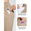 image:imagebaleaf Womens Swim Capris Pants 18 Quick Dry Modest Swimsuits UPF 50 Bathing Suit Bottoms Beach Pants with PocketsBrown