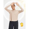 image:imagebaleaf Womens UPF 50 Sun Shirt with Hoodie SPF Long Sleeve UV Protection Clothing Hiking Fishing Outdoor LightweightHeather Khaki