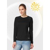 image:imagebaleaf Womens UPF 50 Sun Shirts Long Sleeve UV Protection Quick Dry Breathable Lightweight Rash Guard Hiking WorkoutA01black