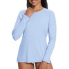 image:imagebaleaf Womens UPF 50 Sun Shirts Long Sleeve UV Protection Quick Dry Breathable Lightweight Rash Guard Hiking WorkoutA01graystone