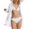 image:imagebaleaf Womens Sun Protection Long Jacket UPF 50 Hoodie Lightweight UV Rash Guard Cooling Cover Up SPF Swim Beach AthleticWhite