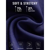 image:imagebaleaf Womens 12 Bermuda Shorts Long Shorts Knee Length Running Walking Workout Athletic Stretch PocketsNavy