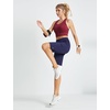 image:imagebaleaf Womens 12 Bermuda Shorts Long Shorts Knee Length Running Walking Workout Athletic Stretch PocketsNavy