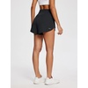 image:imagebaleaf Womens 3 Workout Shorts High Waisted Athletic Running Shorts with Liner Sports Lightweight Quick DryAblack