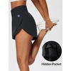 image:imagebaleaf Womens 3 Workout Shorts High Waisted Athletic Running Shorts with Liner Sports Lightweight Quick DryAblack