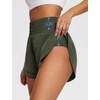 image:imagebaleaf Womens 3 Workout Shorts High Waisted Athletic Running Shorts with Liner Sports Lightweight Quick DryAgreen