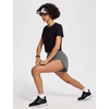 image:imagebaleaf Womens 3 Workout Shorts High Waisted Athletic Running Shorts with Liner Sports Lightweight Quick DryAgrey