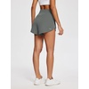image:imagebaleaf Womens 3 Workout Shorts High Waisted Athletic Running Shorts with Liner Sports Lightweight Quick DryAgrey