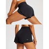 image:imagebaleaf Womens 3 Workout Shorts High Waisted Athletic Running Shorts with Liner Sports Lightweight Quick DryBblack