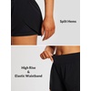 image:imagebaleaf Womens 3 Workout Shorts High Waisted Athletic Running Shorts with Liner Sports Lightweight Quick DryBblack