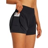 image:imagebaleaf Womens 3 Workout Shorts High Waisted Athletic Running Shorts with Liner Sports Lightweight Quick DryBblack