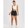 image:imagebaleaf Womens 3 Workout Shorts High Waisted Athletic Running Shorts with Liner Sports Lightweight Quick DryBblack