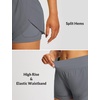 image:imagebaleaf Womens 3 Workout Shorts High Waisted Athletic Running Shorts with Liner Sports Lightweight Quick DryBdark Grey