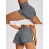 image:imagebaleaf Womens 3 Workout Shorts High Waisted Athletic Running Shorts with Liner Sports Lightweight Quick DryBdark Grey