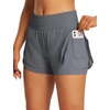 image:imagebaleaf Womens 3 Workout Shorts High Waisted Athletic Running Shorts with Liner Sports Lightweight Quick DryBdark Grey