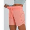 image:imagebaleaf Womens 5 Workout Shorts Athletic Running Shorts High Waisted with Zipper Pocket Gym Quick Dry Hiking SportsCoral
