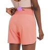 image:imagebaleaf Womens 5 Workout Shorts Athletic Running Shorts High Waisted with Zipper Pocket Gym Quick Dry Hiking SportsCoral