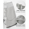 image:imagebaleaf Womens 5 Workout Shorts Athletic Running Shorts High Waisted with Zipper Pocket Gym Quick Dry Hiking SportsGrey